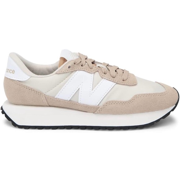 ✨ Like New ~ New Balance 237 V1 Sneakers – Beige & Off-White – Size 8.5 ✨ - Picture 2 of 12